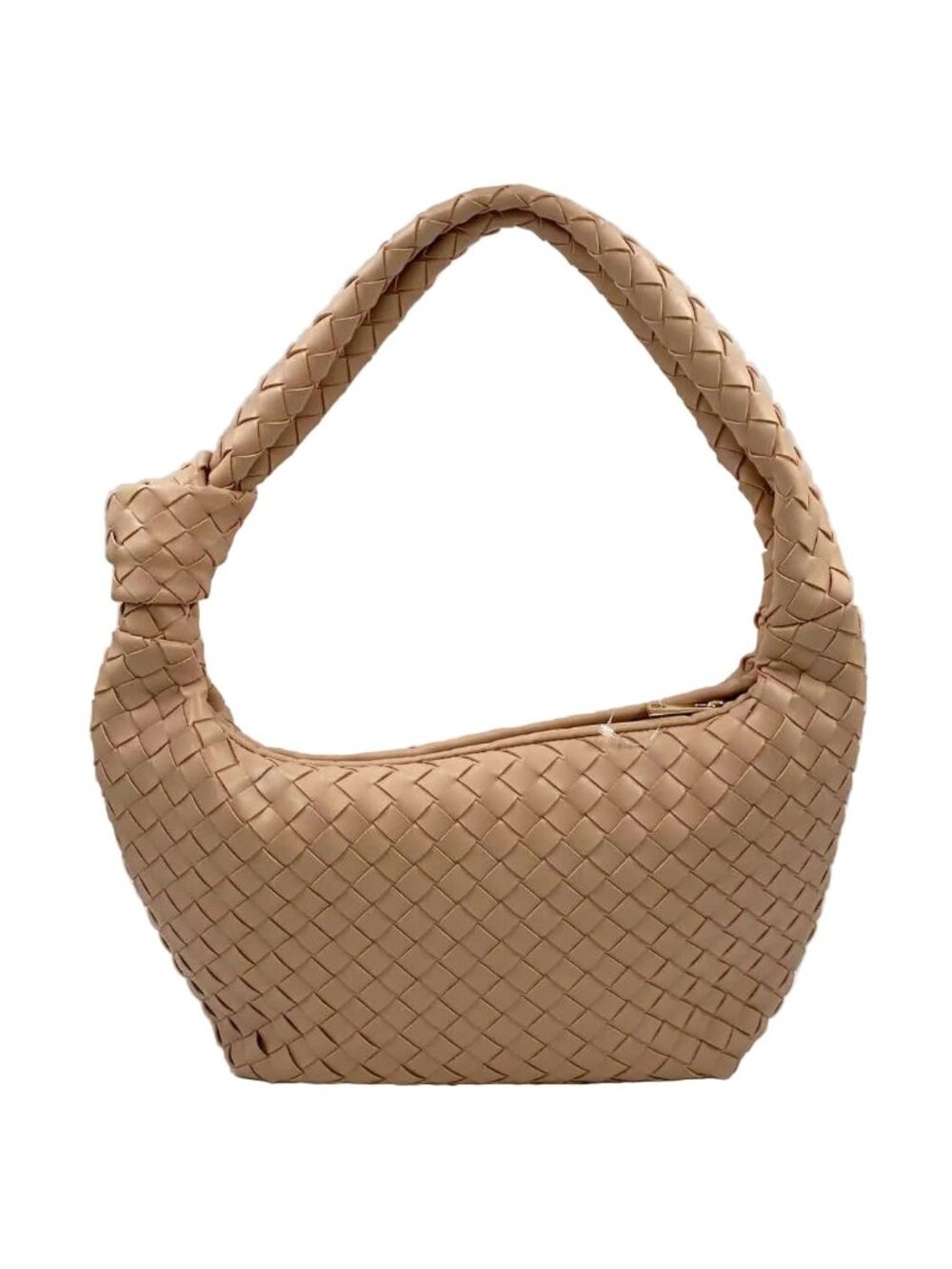 A NEW DAY Blush Woven Vegan Leather Shoulder Bag Purse - Picture 2 of 4